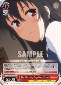 The Morning Together, Utaha - Saekano: How to Raise a Boring Girlfriend - Weiss Schwarz card