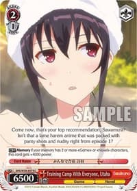Training Camp With Everyone, Utaha - Saekano: How to Raise a Boring Girlfriend - Weiss Schwarz card