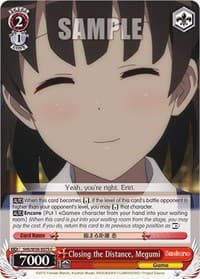 Closing the Distance, Megumi - Saekano: How to Raise a Boring Girlfriend - Weiss Schwarz card
