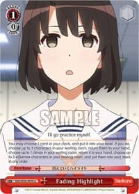 Fading Highlight - Saekano: How to Raise a Boring Girlfriend - Weiss Schwarz card