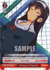 Tomoya's Proposal (77) - Saekano: How to Raise a Boring Girlfriend - Weiss Schwarz card