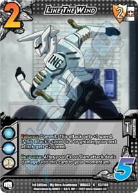 Like the Wind - UniVersus: My Hero Academia: Heroes Clash - UniVersus card
