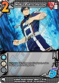 Noble Participation - UniVersus: My Hero Academia: Heroes Clash - UniVersus card