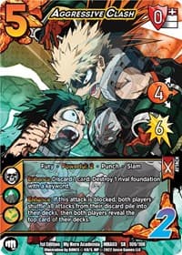 Aggressive Clash - UniVersus: My Hero Academia: Heroes Clash - UniVersus card