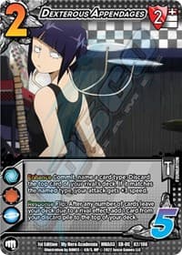 Dexterous Appendages (XR) - UniVersus: My Hero Academia: Heroes Clash - UniVersus card