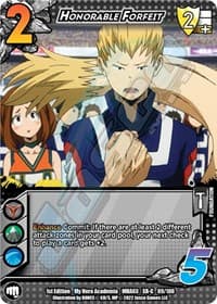 Honorable Forfeit (XR) - UniVersus: My Hero Academia: Heroes Clash - UniVersus card