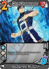Noble Participation (XR) - UniVersus: My Hero Academia: Heroes Clash - UniVersus card