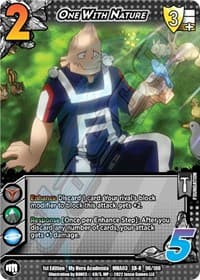 One With Nature (XR) - UniVersus: My Hero Academia: Heroes Clash - UniVersus card