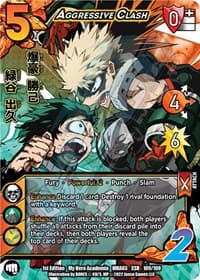 Aggressive Clash (XSR) - UniVersus: My Hero Academia: Heroes Clash - UniVersus card
