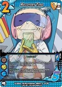 Recovery Time - UniVersus: My Hero Academia: Heroes Clash - UniVersus card