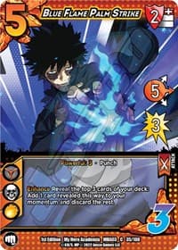 Blue Flame Palm Strike - UniVersus: My Hero Academia: Heroes Clash - UniVersus card