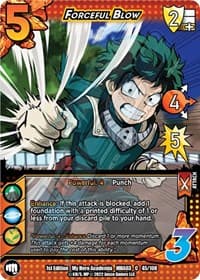 Forceful Blow - UniVersus: My Hero Academia: Heroes Clash - UniVersus card