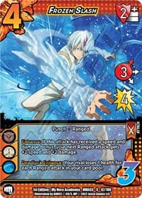 Frozen Slash - UniVersus: My Hero Academia: Heroes Clash - UniVersus card