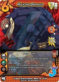 Hulking Grimace - UniVersus: My Hero Academia: Heroes Clash - UniVersus card