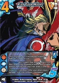 Flex Your Might (XR) - UniVersus: My Hero Academia: Heroes Clash - UniVersus card