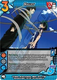 Nullify (XR) - UniVersus: My Hero Academia: Heroes Clash - UniVersus card