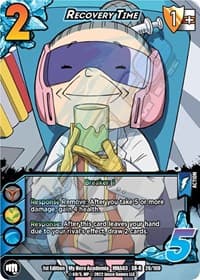Recovery Time (XR) - UniVersus: My Hero Academia: Heroes Clash - UniVersus card