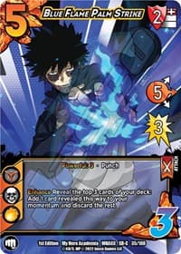 Blue Flame Palm Strike (XR) - UniVersus: My Hero Academia: Heroes Clash - UniVersus card