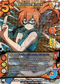 Focused Attack (XR) - UniVersus: My Hero Academia: Heroes Clash - UniVersus card