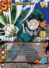 Forceful Blow (XR) - UniVersus: My Hero Academia: Heroes Clash - UniVersus card