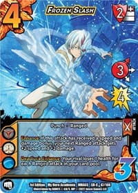 Frozen Slash (XR) - UniVersus: My Hero Academia: Heroes Clash - UniVersus card