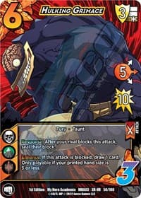 Hulking Grimace (XR) - UniVersus: My Hero Academia: Heroes Clash - UniVersus card
