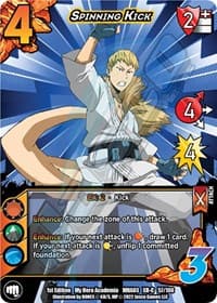 Spinning Kick (XR) - UniVersus: My Hero Academia: Heroes Clash - UniVersus card