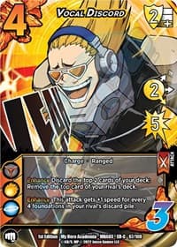 Vocal Discord (XR) - UniVersus: My Hero Academia: Heroes Clash - UniVersus card
