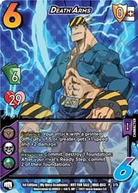 Death Arms (Quirk Pack 3) - UniVersus: My Hero Academia Promo Cards - UniVersus card