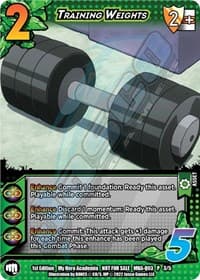 Training Weights (Quirk Pack 3) - UniVersus: My Hero Academia Promo Cards - UniVersus card