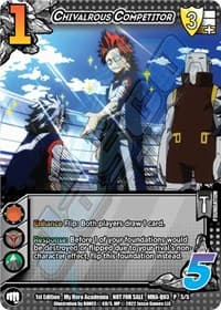 Chivalrous Competitor (Quirk Pack 3) - UniVersus: My Hero Academia Promo Cards - UniVersus card
