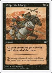 Desperate Charge - Portal Three Kingdoms - Magic: The Gathering card