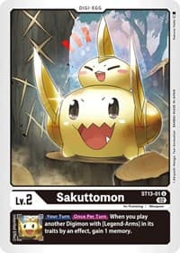 Sakuttomon - Starter Deck 13: Ragnaloardmon - Digimon Card Game card