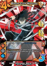 Binding Cloth Whiplash (XR) - UniVersus: My Hero Academia: Heroes Clash - UniVersus card