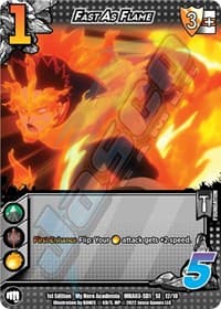 Fast as Flame - UniVersus: My Hero Academia: Heroes Clash - UniVersus card