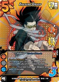 Erasure Grasp (XR) - UniVersus: My Hero Academia: Heroes Clash - UniVersus card