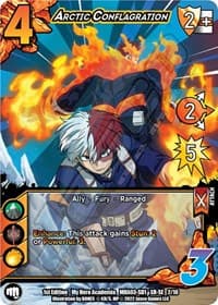 Arctic Conflagration (XR) - UniVersus: My Hero Academia: Heroes Clash - UniVersus card
