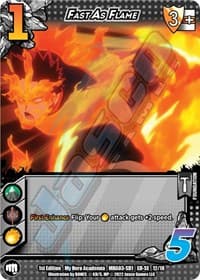 Fast as Flame (XR) - UniVersus: My Hero Academia: Heroes Clash - UniVersus card