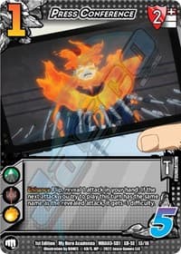 Press Conference (XR) - UniVersus: My Hero Academia: Heroes Clash - UniVersus card