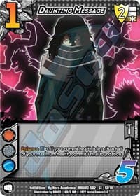 Daunting Message - UniVersus: My Hero Academia: Heroes Clash - UniVersus card
