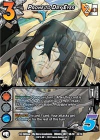 Prone to Dry Eyes (XR) - UniVersus: My Hero Academia: Heroes Clash - UniVersus card