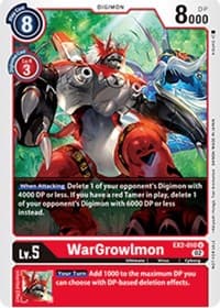WarGrowlmon - EX2-010 (Tamer Party Vol. 6 Promo) - Digital Hazard - Digimon Card Game card