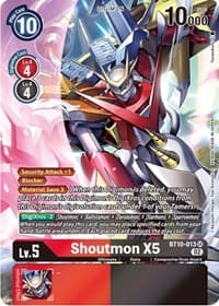 Shoutmon X5 (Alternate Art) - Xros Encounter - Digimon Card Game card