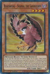 Blackwing - Shamal the Sandstorm - Darkwing Blast - YuGiOh card