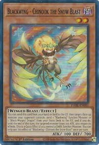 Blackwing - Chinook the Snow Blast - Darkwing Blast - YuGiOh card