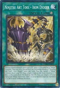Ninjitsu Art Tool - Iron Digger - Darkwing Blast - YuGiOh card