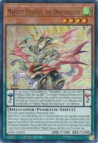 Majesty Pegasus, the Dracoslayer - Darkwing Blast - YuGiOh card