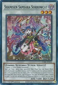 Shamisen Samsara Sorrowcat - Darkwing Blast - YuGiOh card