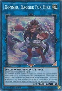 Donner, Dagger Fur Hire - Darkwing Blast - YuGiOh card