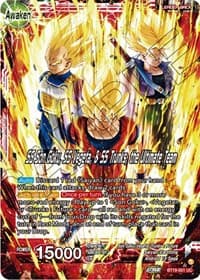 Son Goku & Vegeta & Trunks // SS Son Goku, SS Vegeta, & SS Trunks, the Ultimate Team - Fighter's Ambition - Dragon Ball Super: Masters card